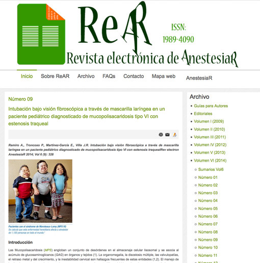 Revista electrónica de AnestesiaR-septiembre-2014